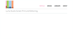 Desktop Screenshot of lumastudio.co.uk